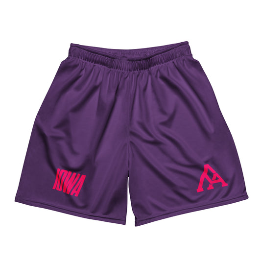 Iowa mesh shorts - Purple & Pink
